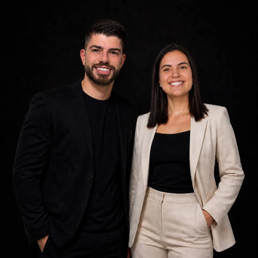 Talissa Rocha e Willian Müller, fundadores da UpTeam